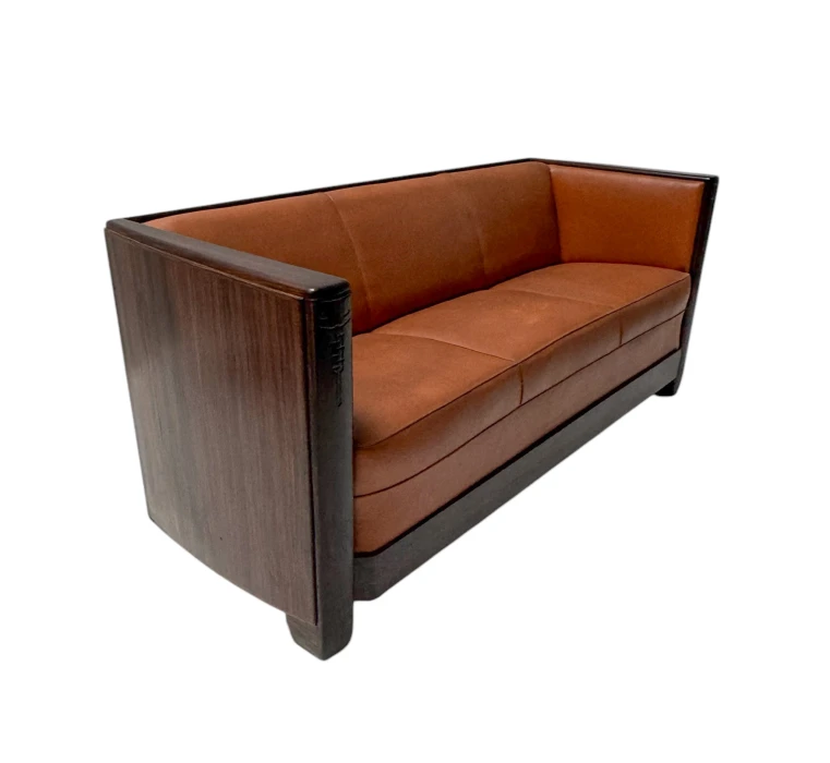 Art Deco Amsterdamse School Bench by Daniêl van Dorp for Gebroeders Reens